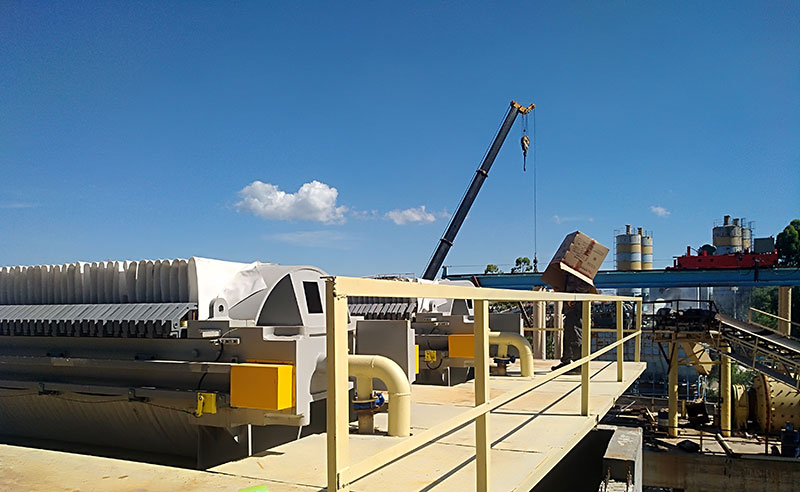 污泥壓濾機安裝現場